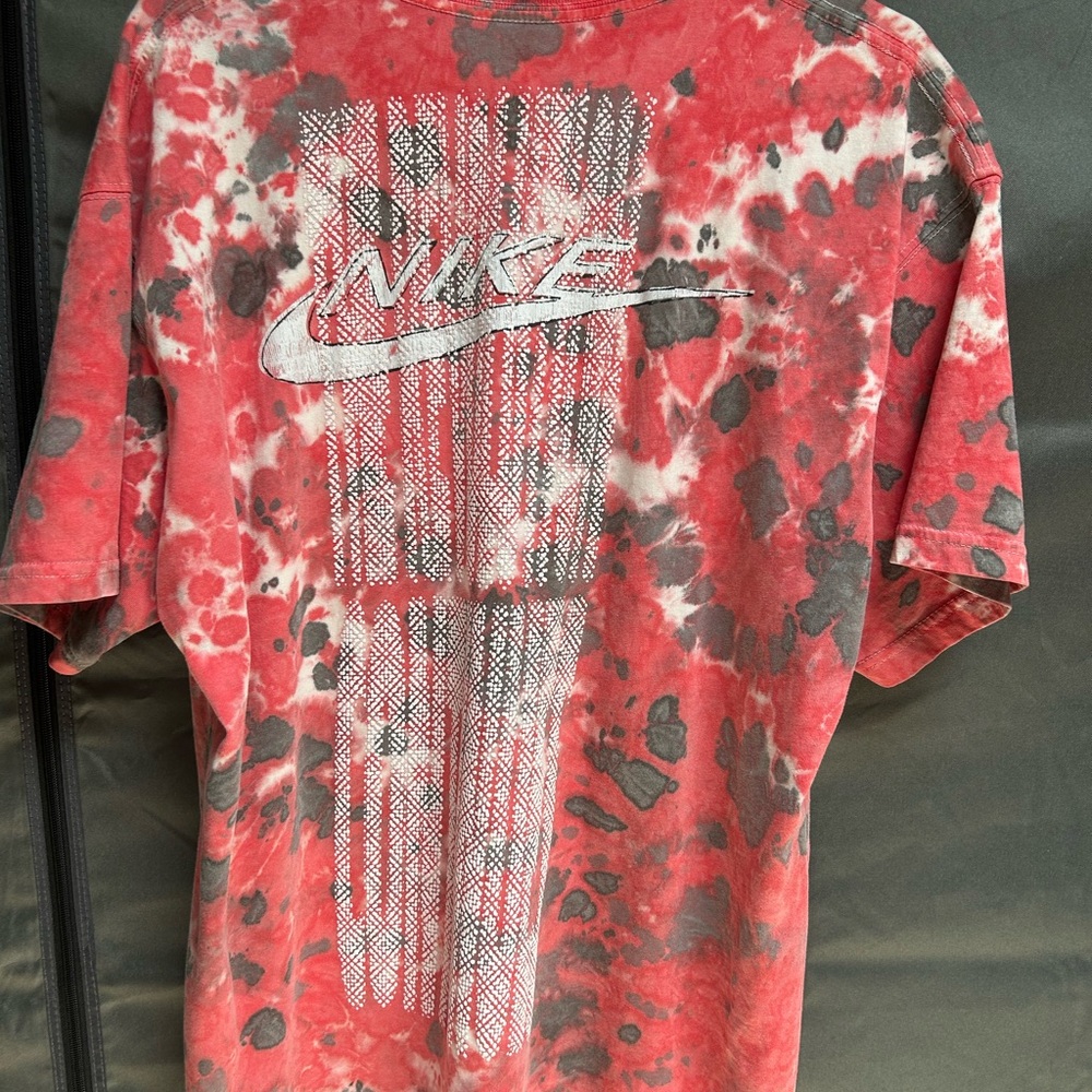 Nike Tie-Dye Red and Black Tee